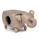 Gray Elephant Ottoman