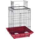 Clean Life Red & Black Play Top Bird Cage