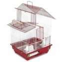 House Style Red Bird Cage