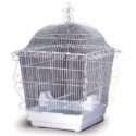 Elegant Scrollwork White Bird Cage